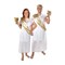 Party Central White and Gold Roman Toga and Sash Set Unisex Adult Halloween Costume - One Size